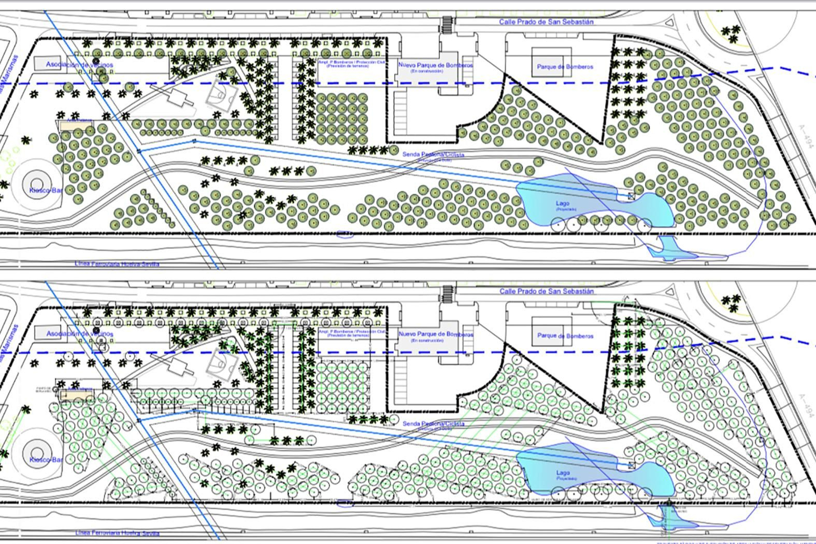 Plano del nuevo Bosque Urbano de San Juan del Puerto