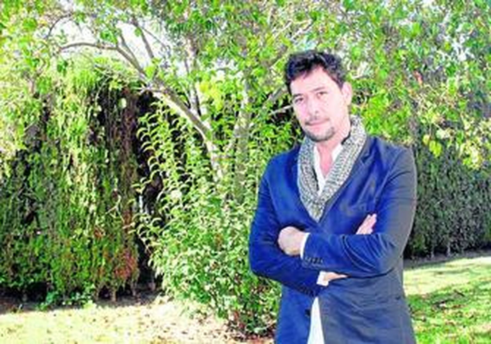 Manu Silva, durante su visita a este diario.