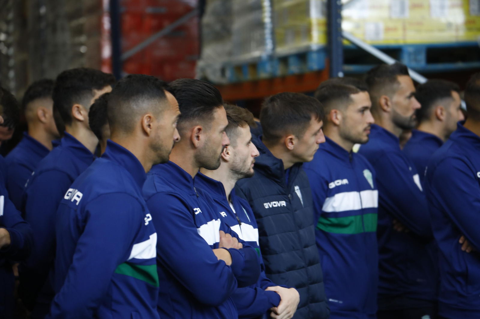 La visita institucional del Córdoba CF a Supermercados Piedra, en imágenes
