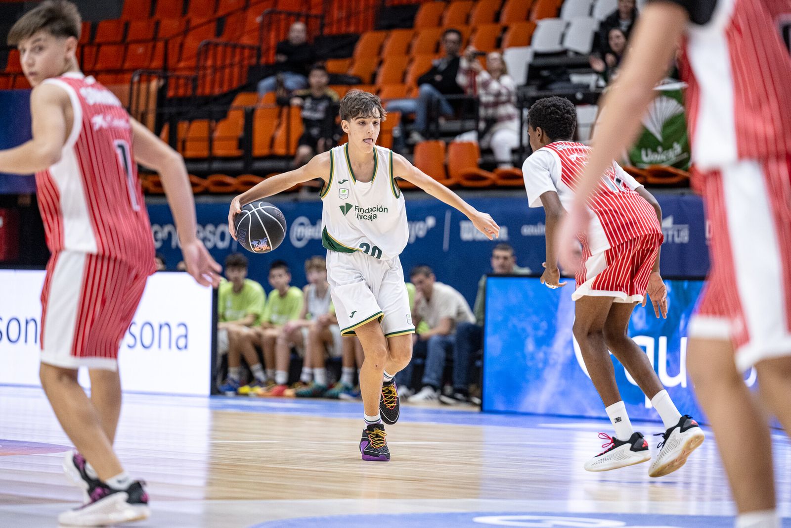 La celebración del Unicaja por acceder a la Minicopa