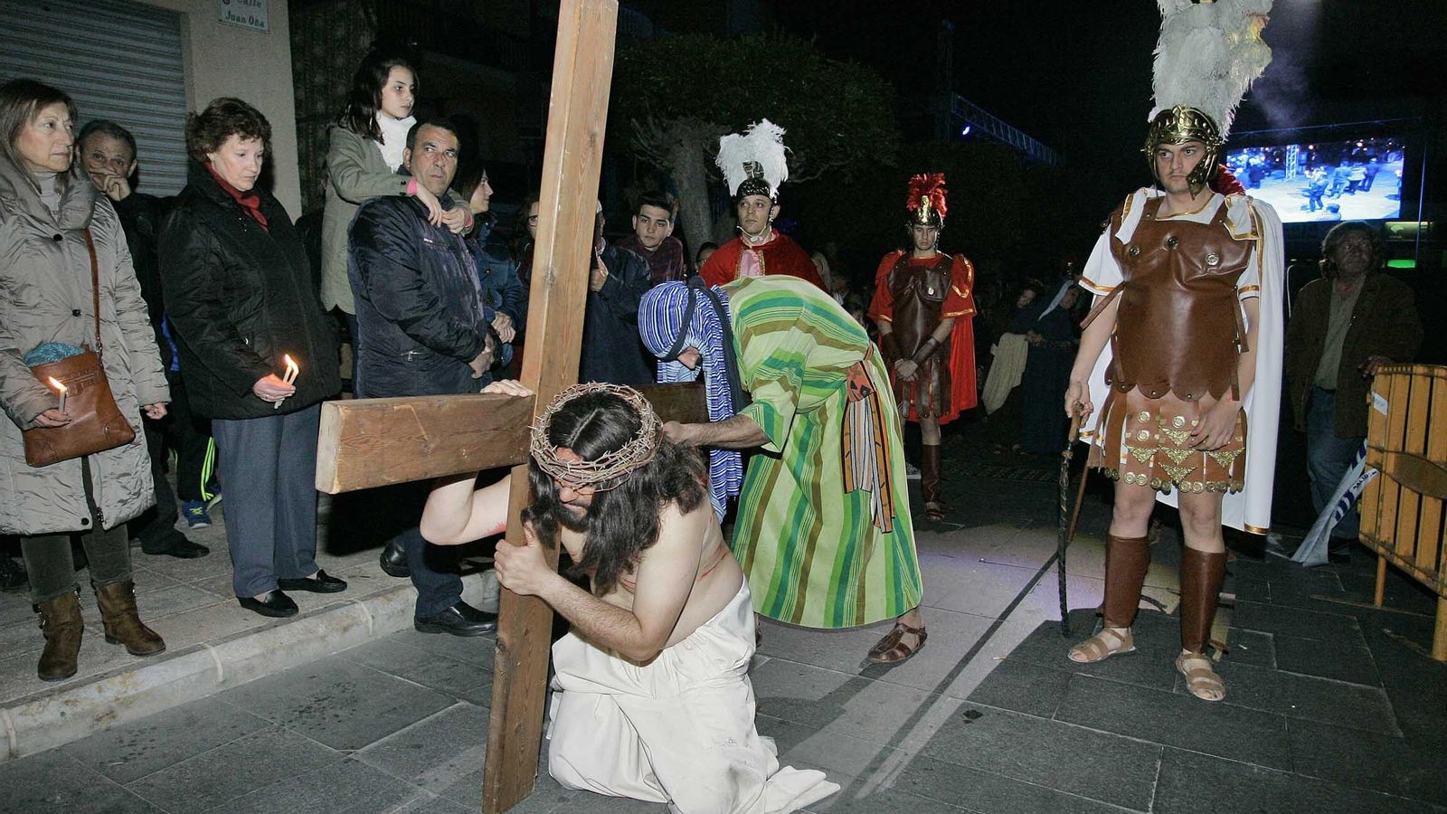 Vía crucis en la Pasión en vivo de Gádor.
