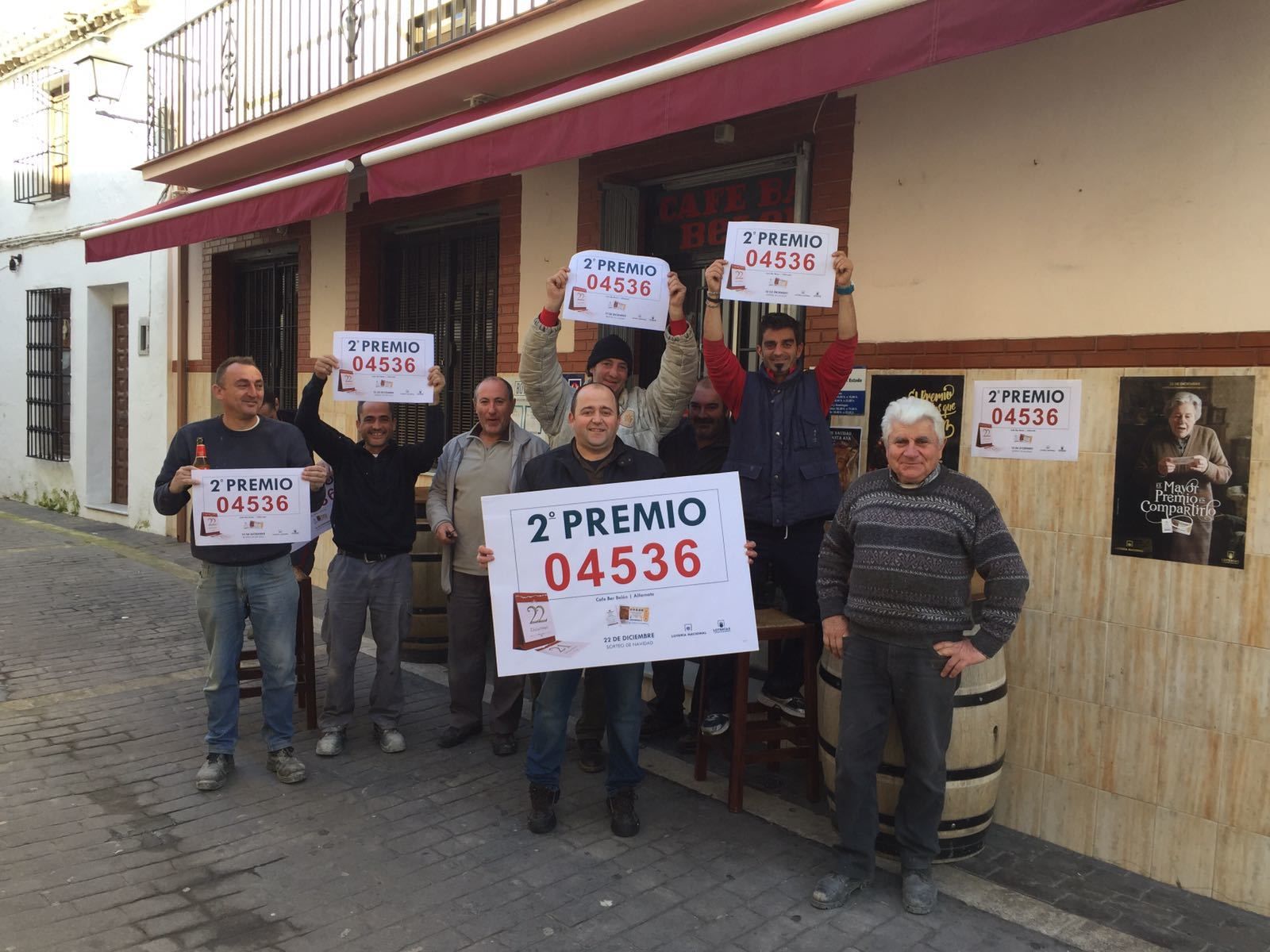 Los premiados en la Lotería de Navidad en Málaga