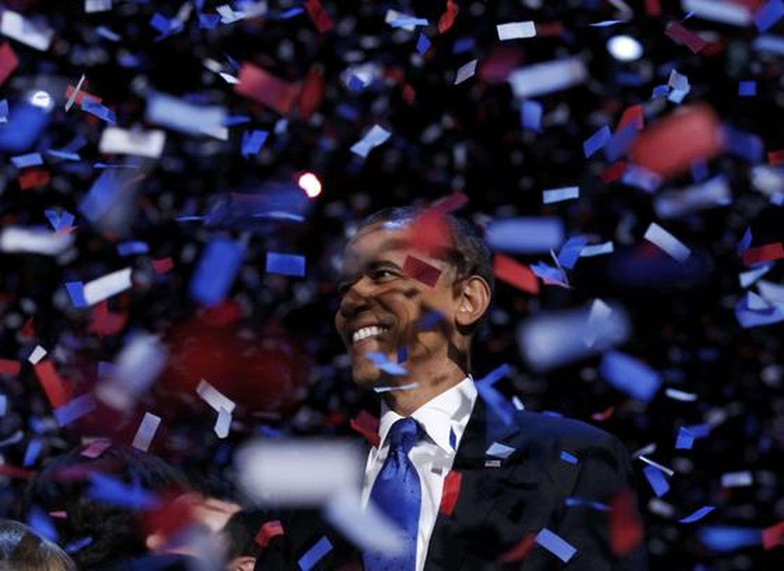 Obama durante su discurso tras la victoria.  Foto: Reuters