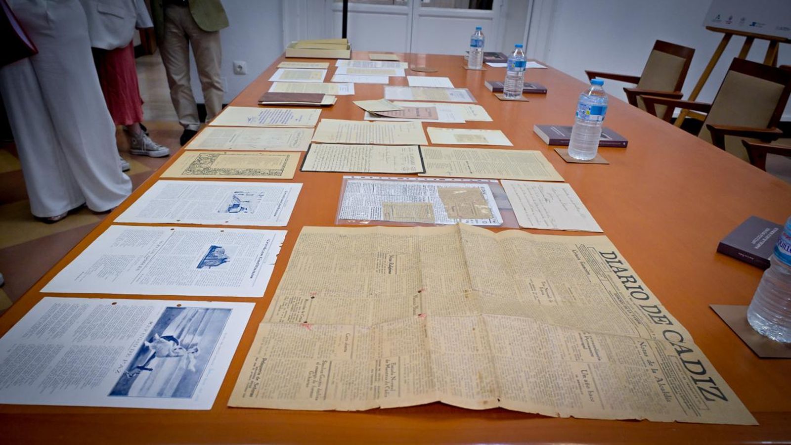 Algunos de los documentos de Marcela Blanco que se han entregado al Archivo Histórico Municipal de Cádiz.