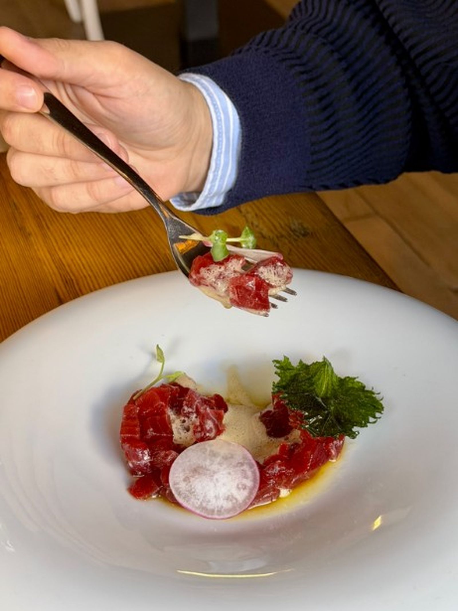 Plato del restaurante Kammala, en Rota.