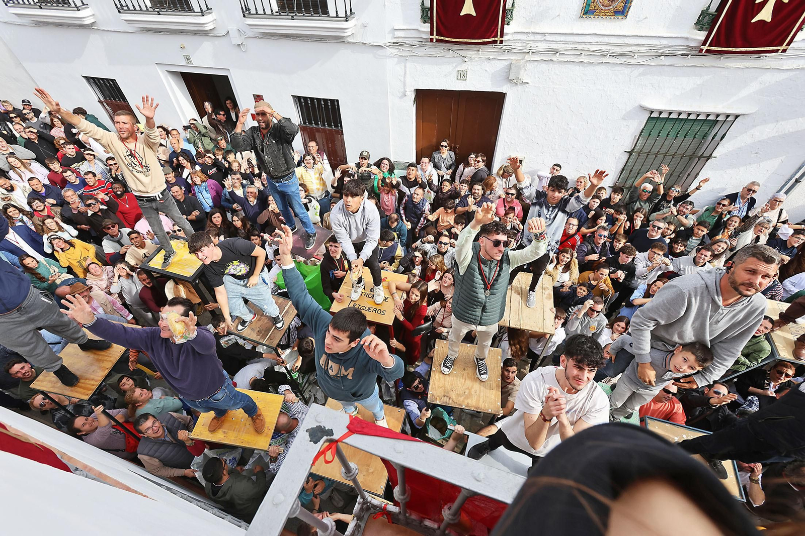 Imágenes de las tiradas de San Antonio Abad en Trigueros