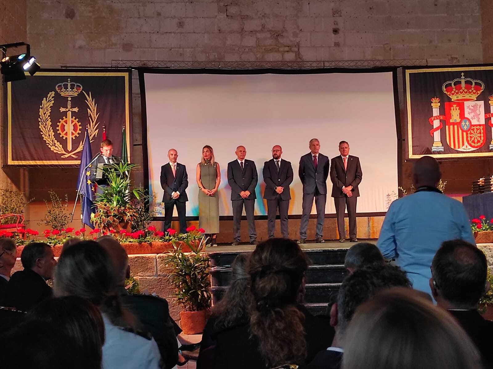Una imagen del acto de entrega de condecoraciones con motivo de la festividad de la Virgen de la Merced.