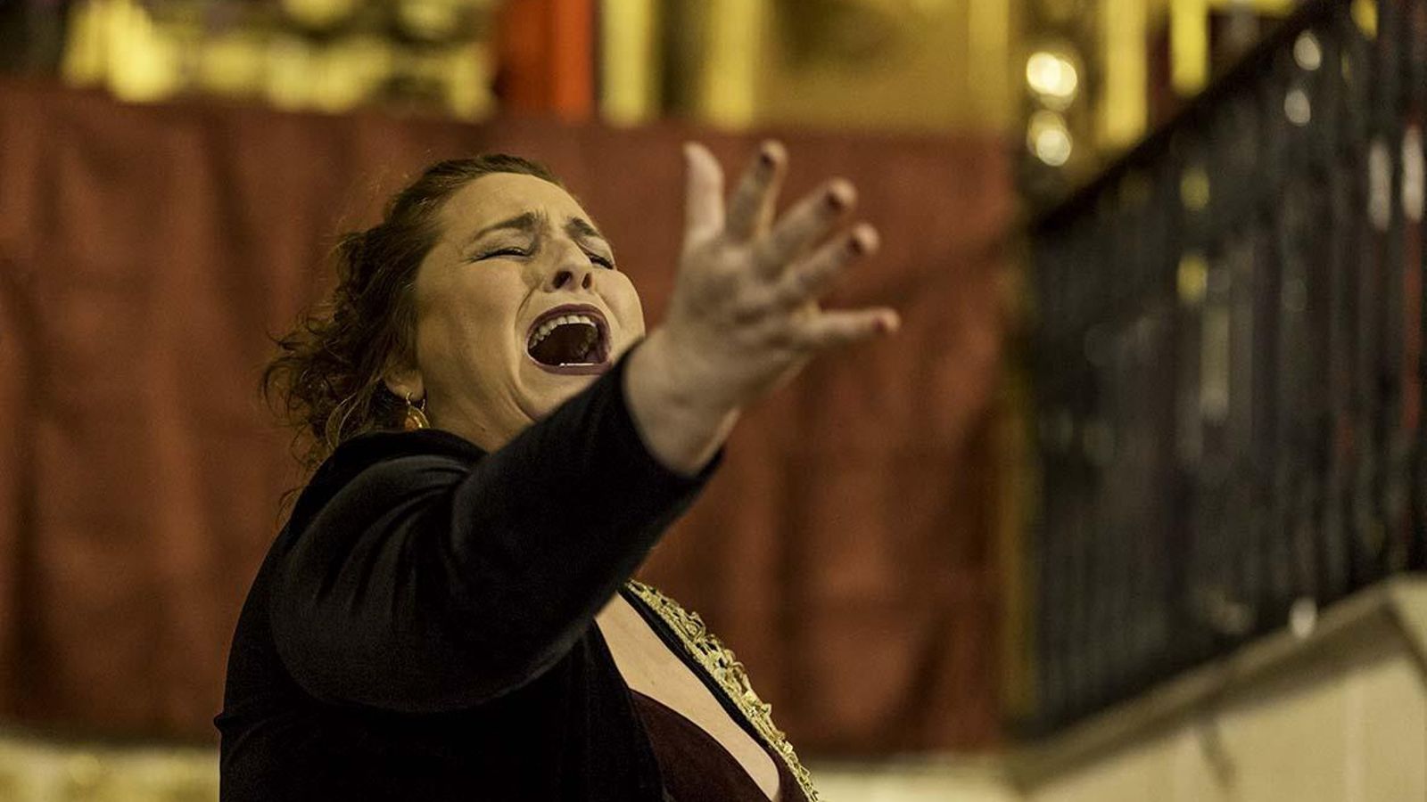 Elu de Jerez, durante una de sus dos colosales saetas.