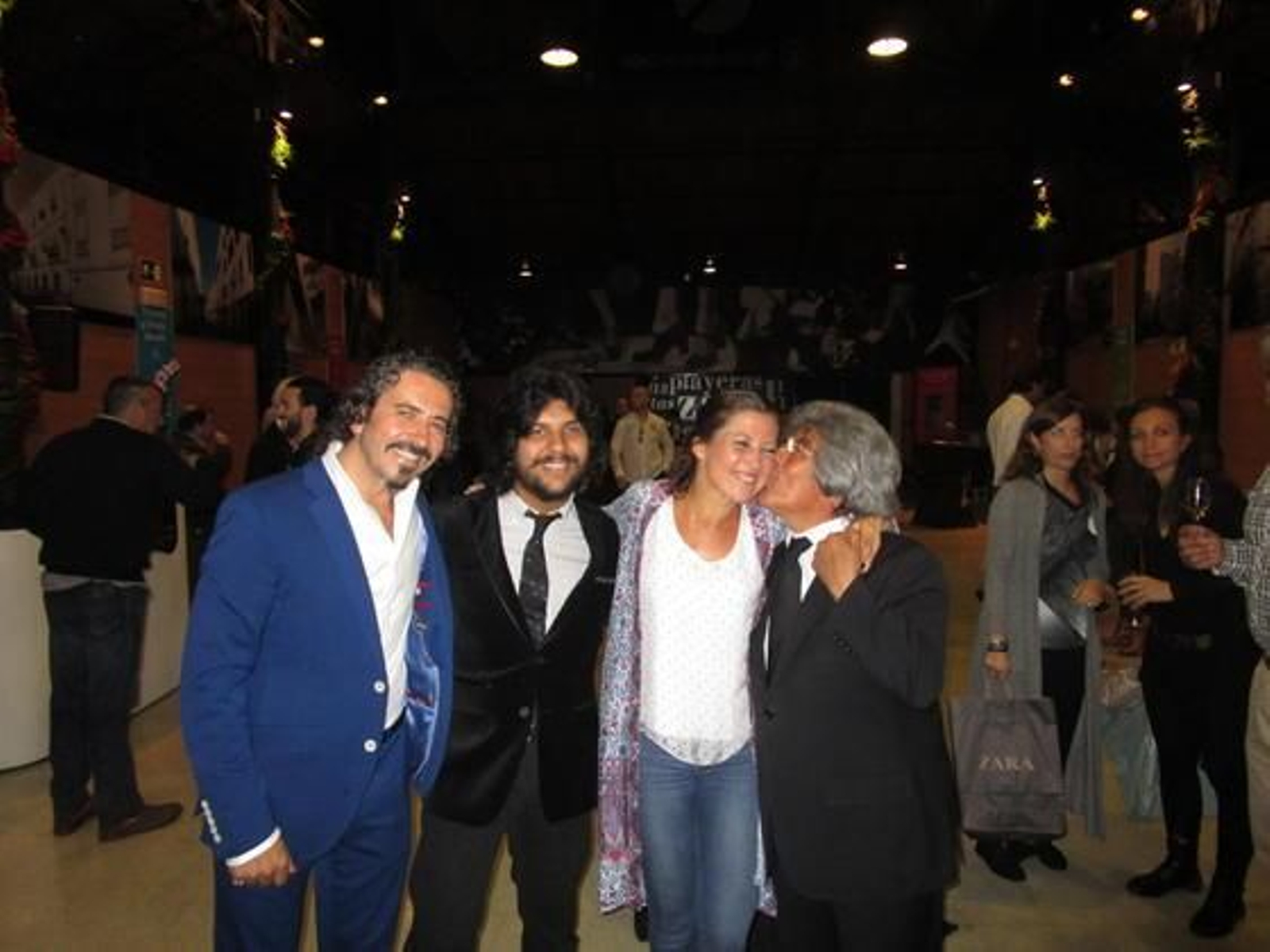 José Serrano y su mujer Sara Baras con Rancapino y su hijo.

Foto: Ignacio Casas de Ciria