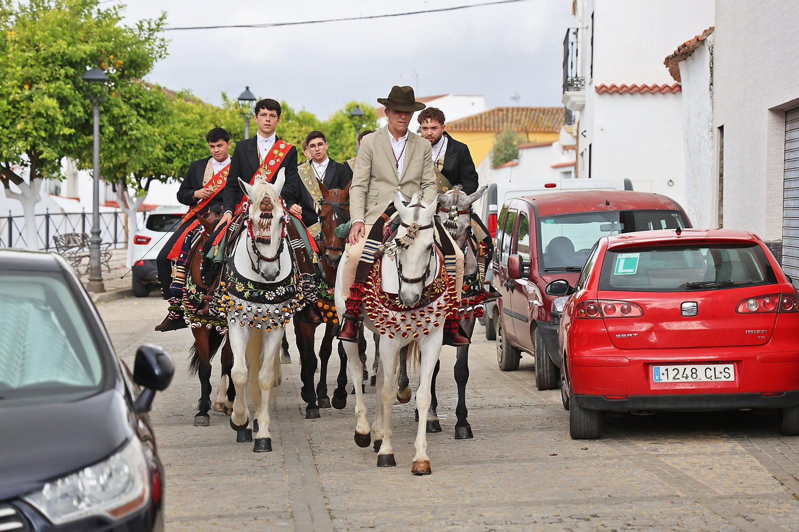 Las imágenes de la romería de San Benito Abad en el Cerro del Andévalo de Huelva