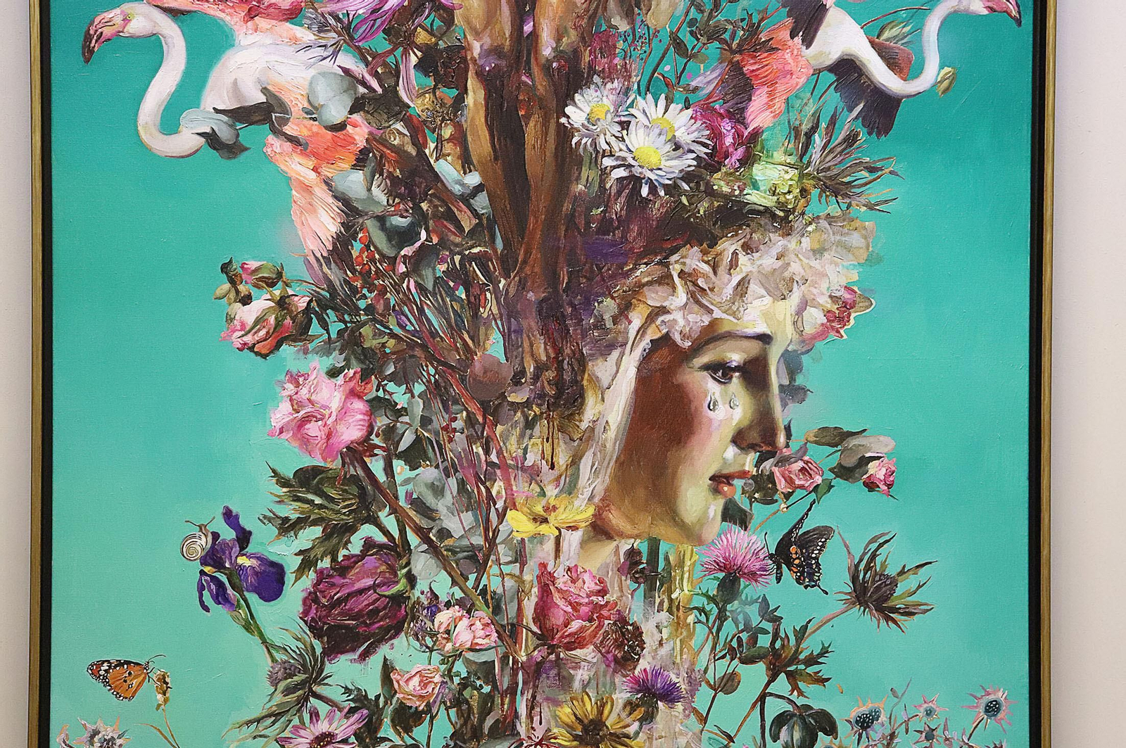 Imágenes del cartel de la Semana Santa 2023 de Huelva en su presentación