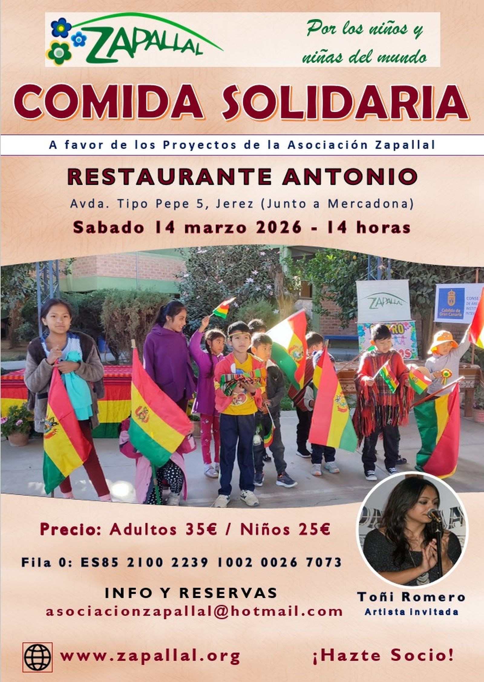 Cartel del almuerzo.