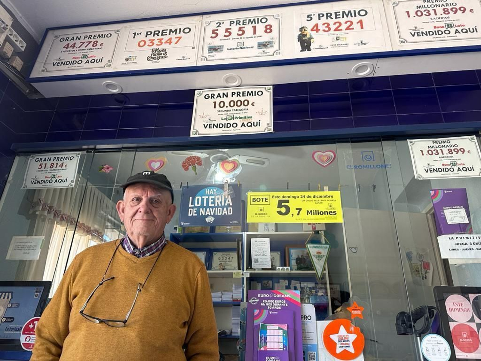 Cae el Gordo por segunda vez en la misma administración de Lotería de Ayamonte