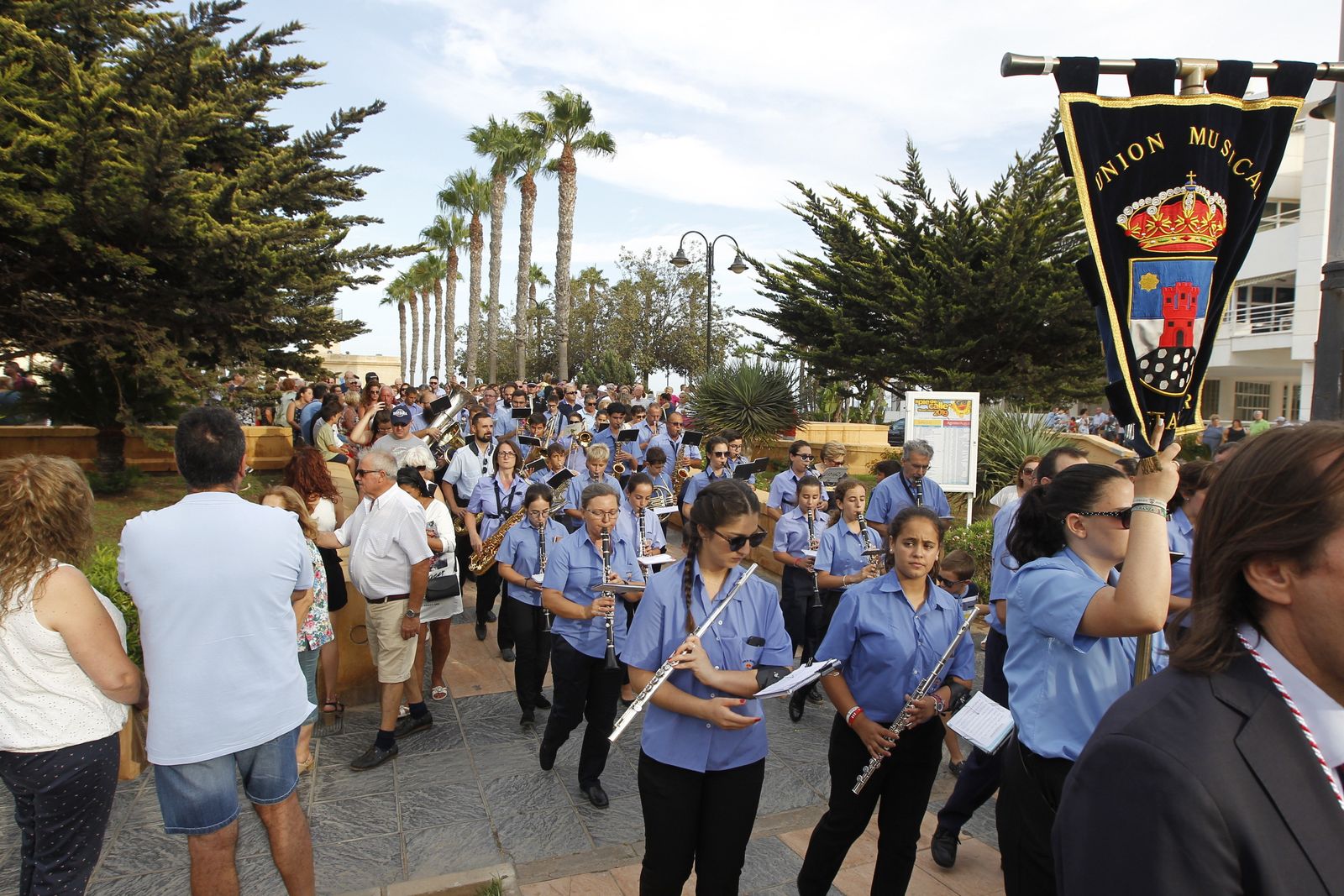 Fotogalería cucaña y procesión Fiestas Santa Ana Roquetas de Mar