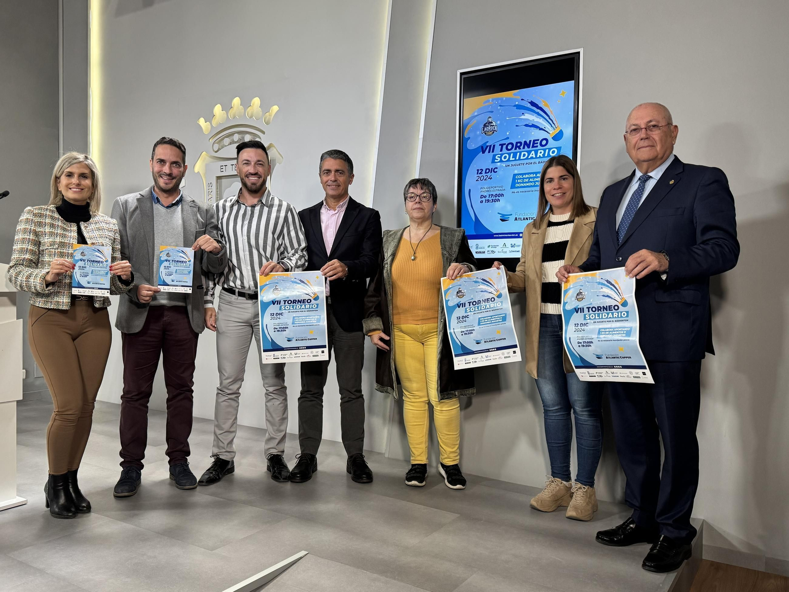 Presentación del VII Torneo Solidario en el Ayuntamiento de Huelva. Presentación del VII Torneo Solidario en el Ayuntamiento de Huelva.
