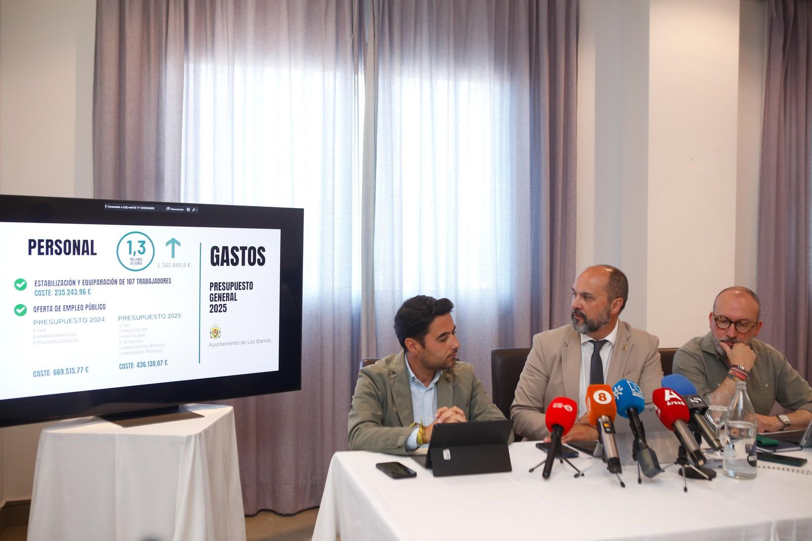 Presentación del Presupuesto Municipal de Los Barrios 2025.