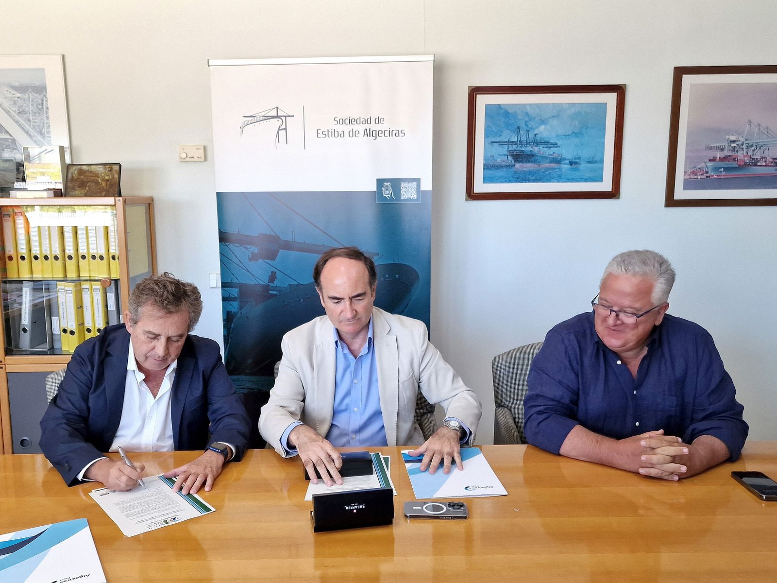 Carlos Mata, Gerardo Landaluce y Javier Sáez.