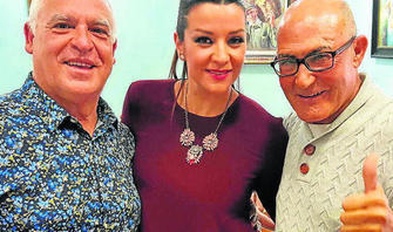 De derecha a izquierda: Eloy Pérez, Erika Leiva y Carmelo Millán.