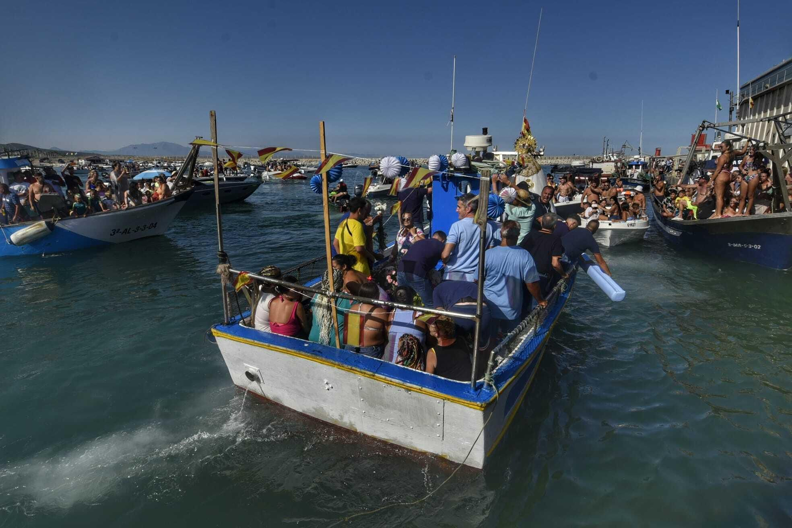 Las fotos de la procesión de la Virgen del Carmen en La Línea