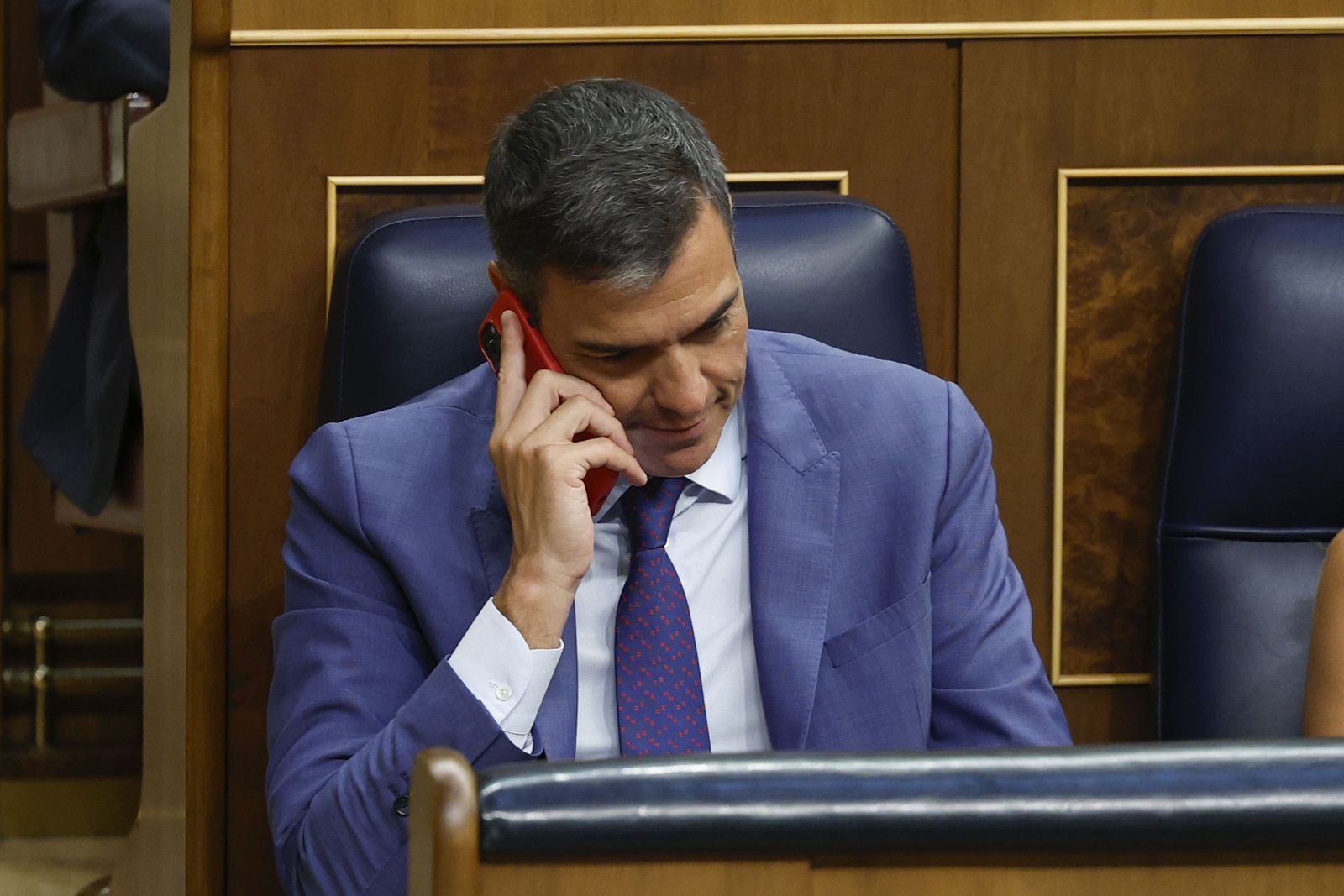 Sánchez, el jueves, en el Congreso.