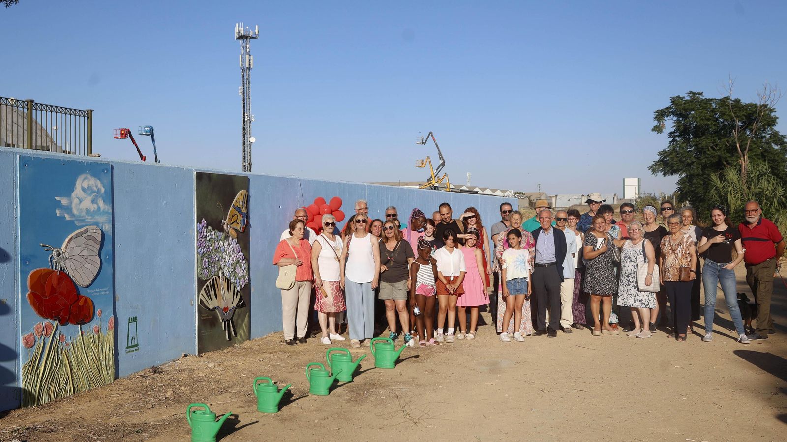 Otra vista de los dos mosaicos y más protagonistas de este proyecto de Torreblanca.