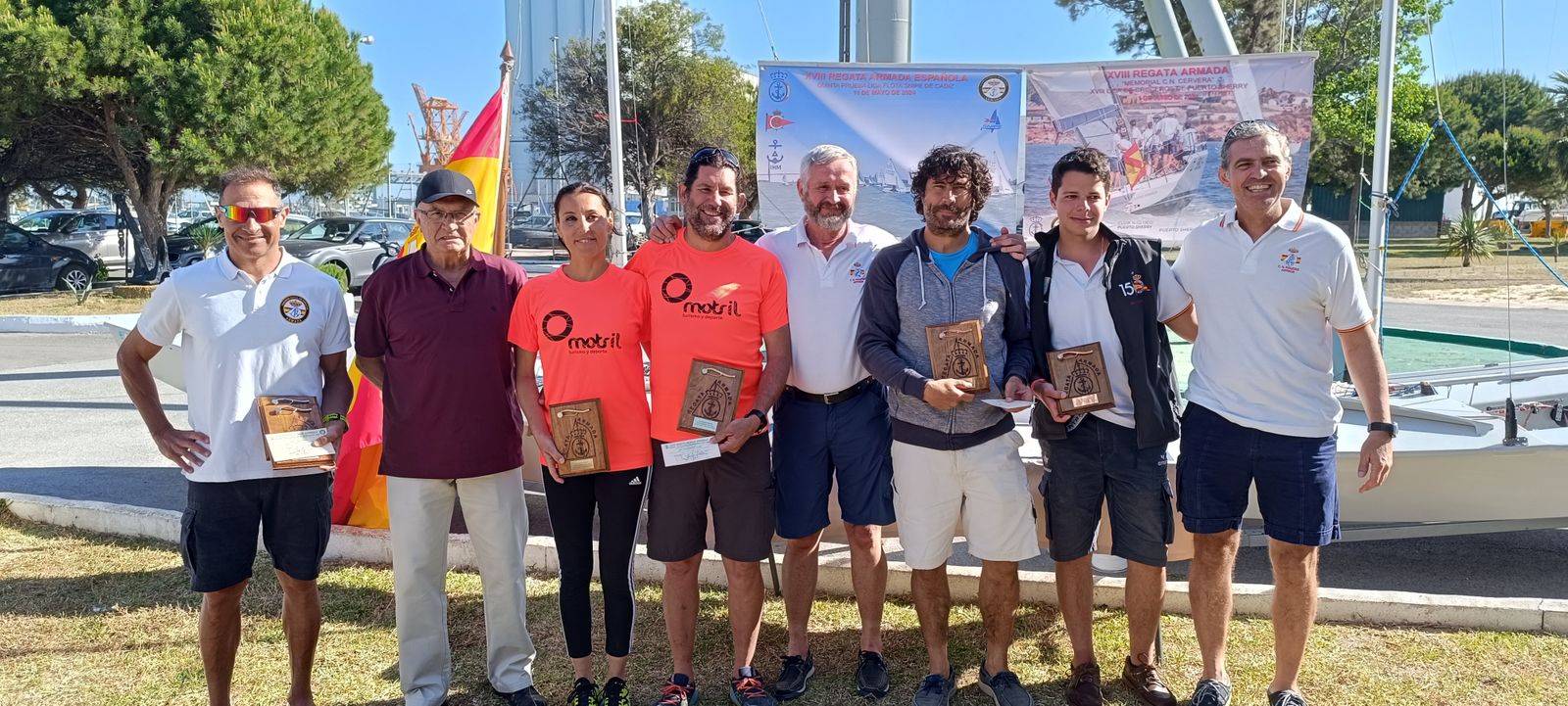 El cuadro de honor de la XVIII Regata de la Armada de la Comisión Naval.