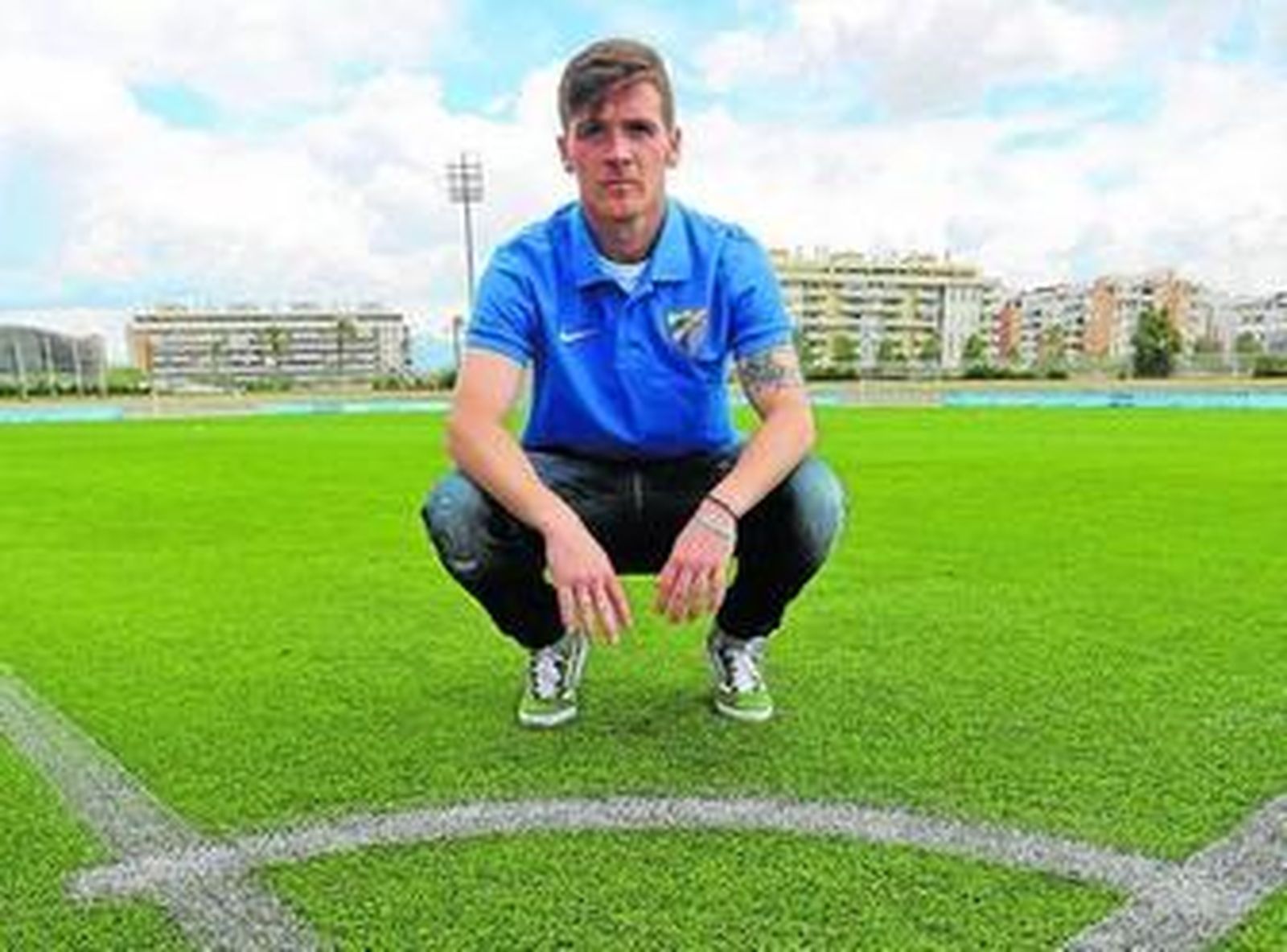 Antunes posa para este periódico en el Estadio de Atletismo.