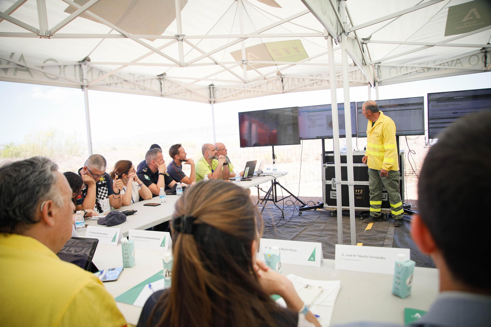 Así se ha vivido el simulacro de incendio forestal en Turre
