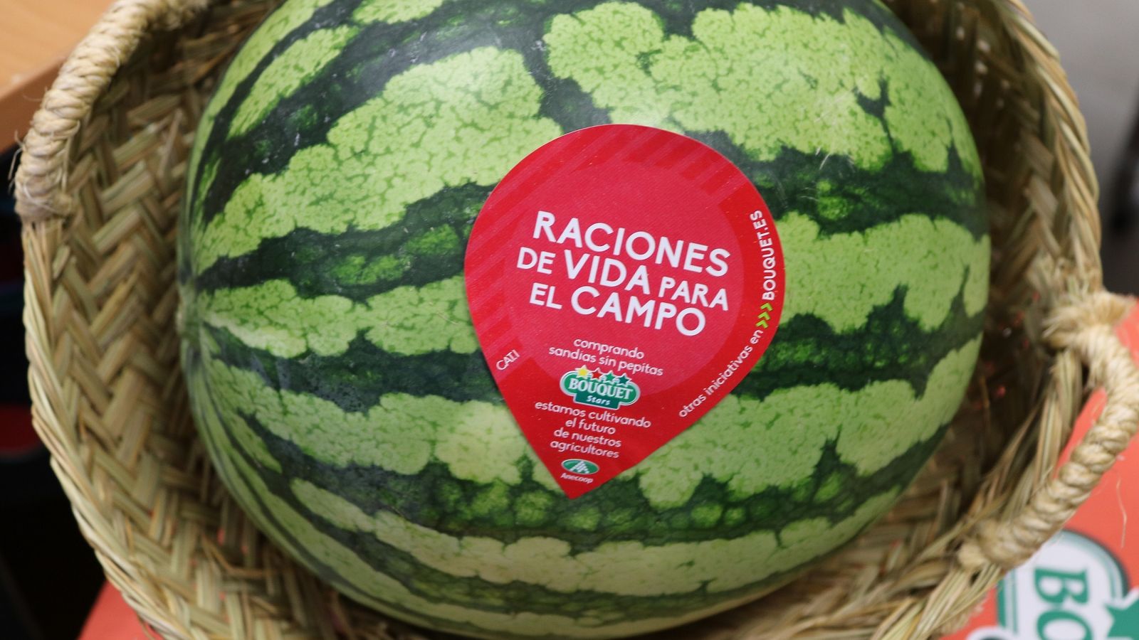 Sandía sin pepitas de Anecoop.