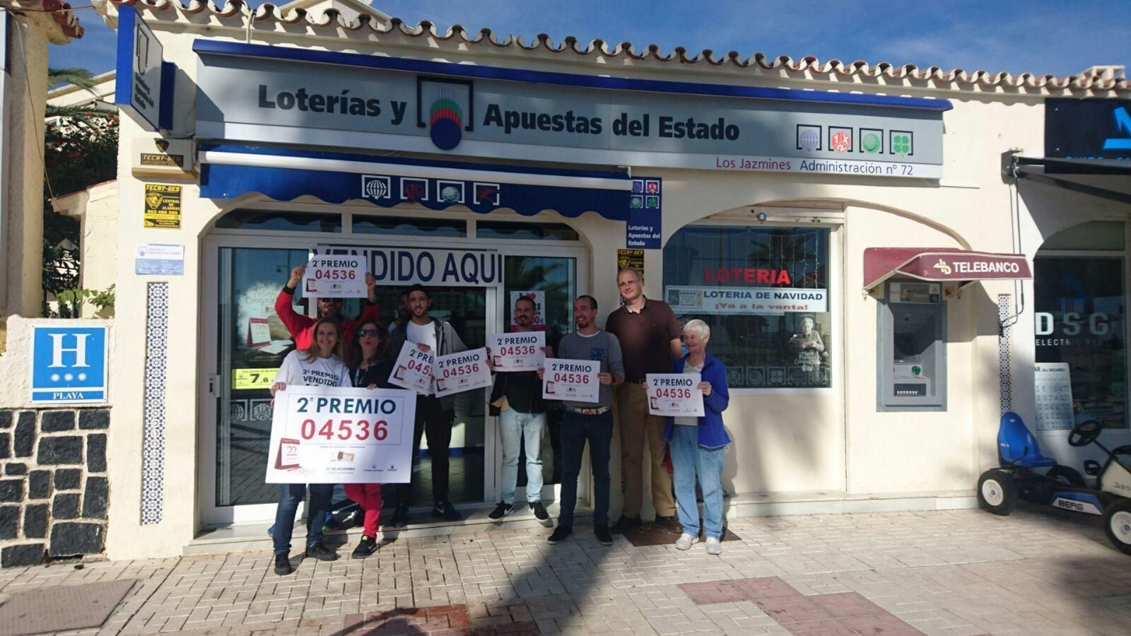 Los premiados en la Lotería de Navidad en Málaga