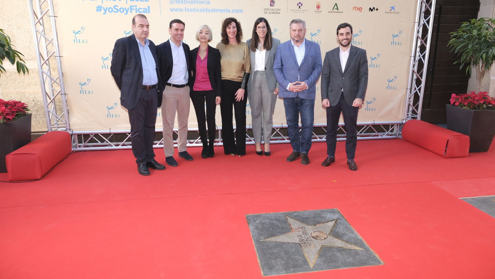 María de Medeiros, estrella del Paseo de la Fama. FICAL 2022