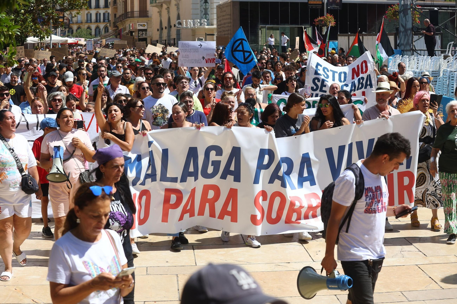 Manifestación del 29J con la proclama "Málaga para vivir"