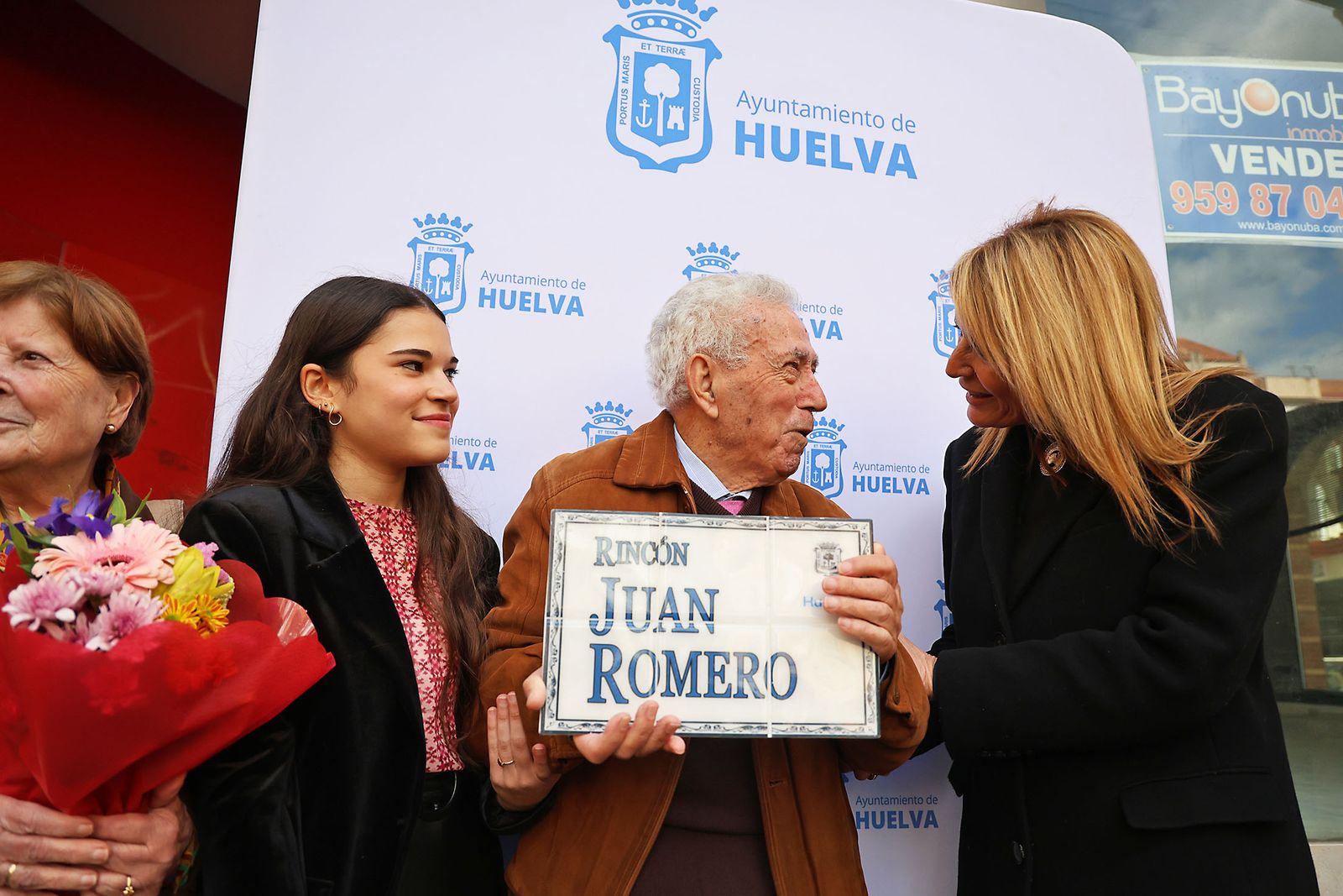 Las fotografías de la rotulación del Rincón de Juan Romero