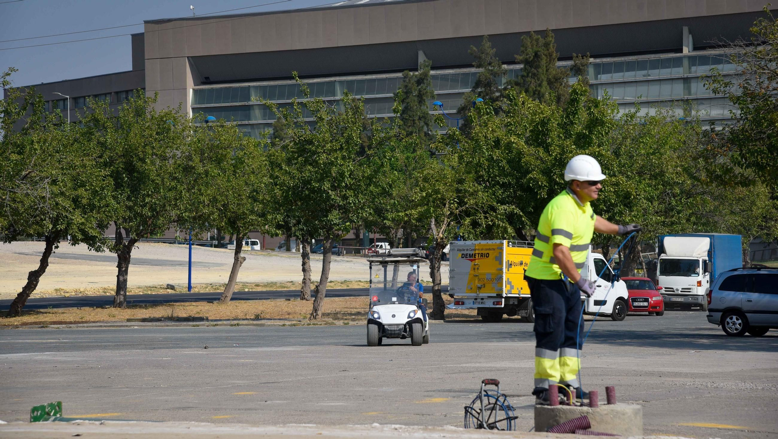 Imágenes del estado de la Cartuja el día antes del Betis - Alavés