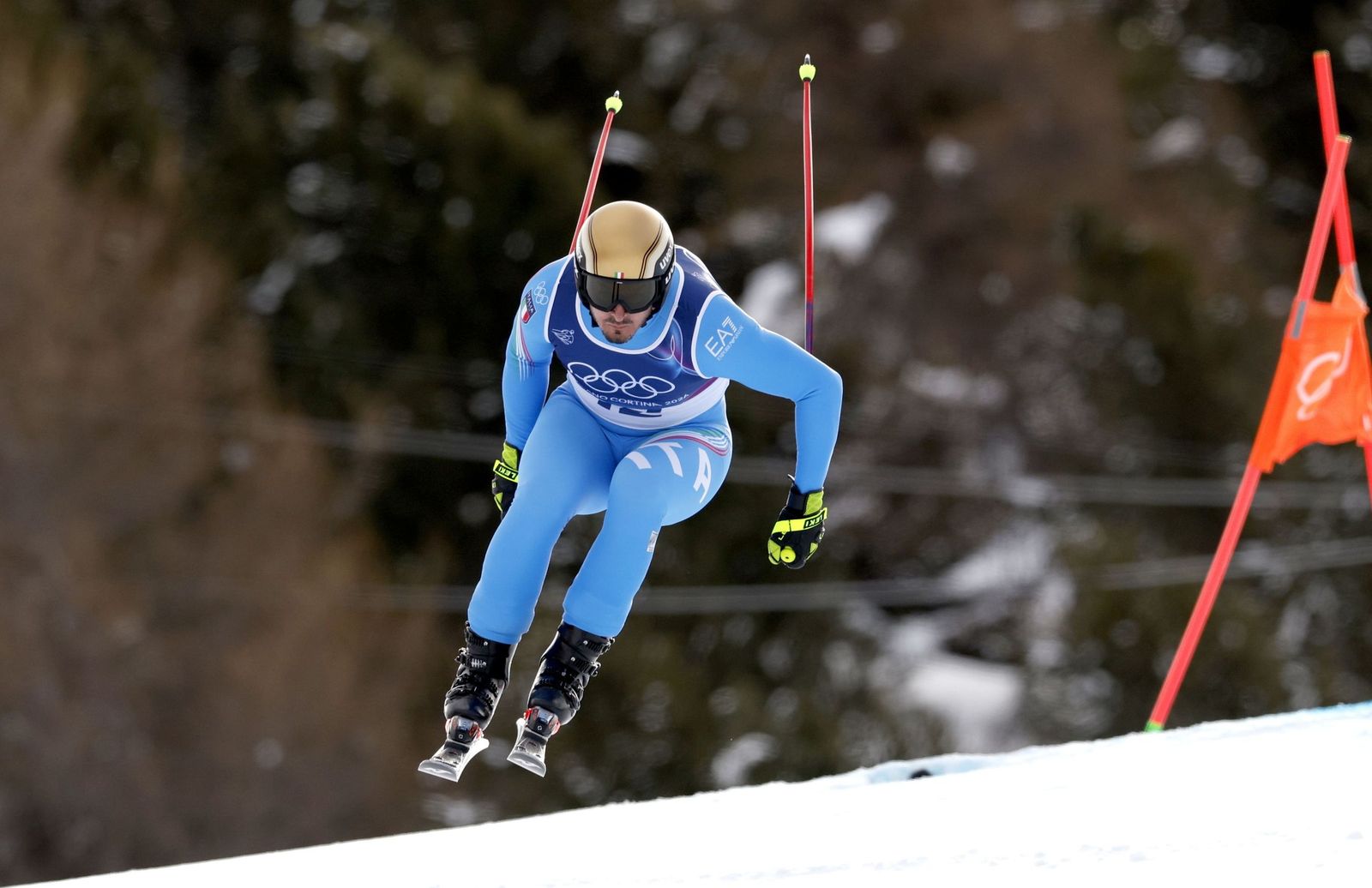 Las espectaculares fotos del descenso masculino en los Juegos Olímpicos de invierno