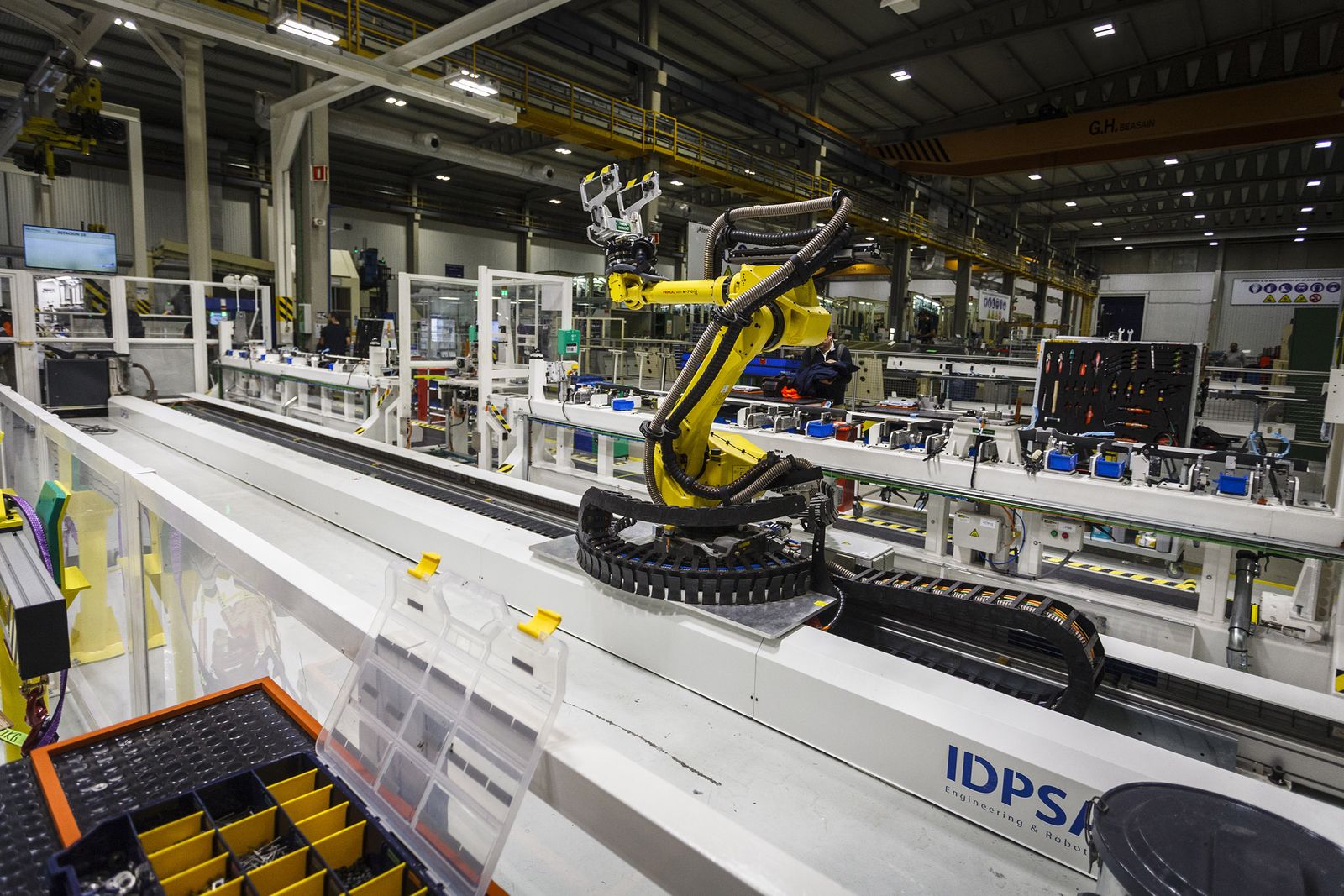Interior del Centro de Innovación en Fabricación Avanzada, en la Bahía de Cádiz.