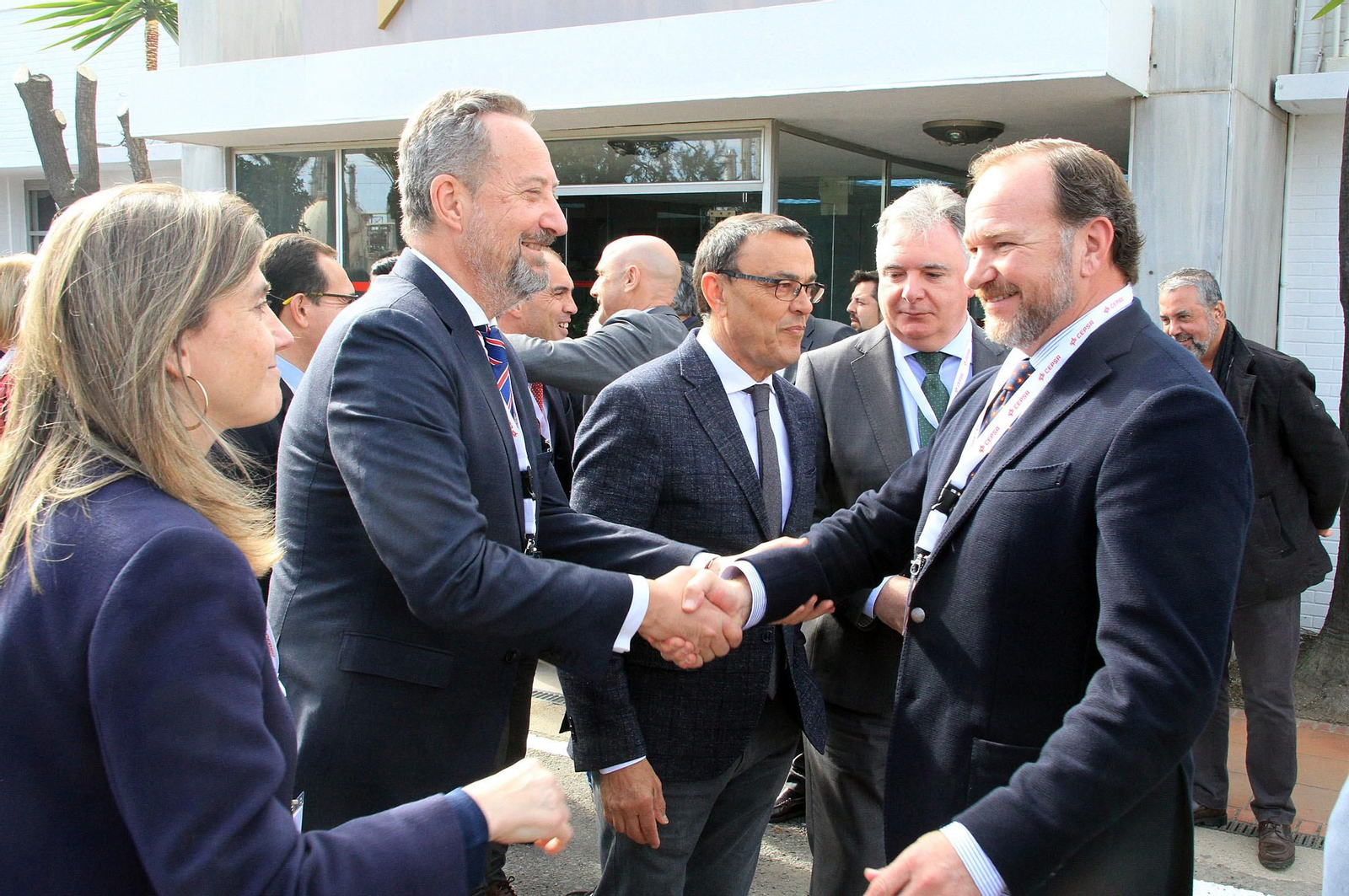 La presidenta de la Junta de Andalucía, Susana Díaz, y el consejero delegado de Cepsa, Pedro Miró, inauguran el proyecto 'Optimización de Aromáticos' de Cepsa, en imágenes