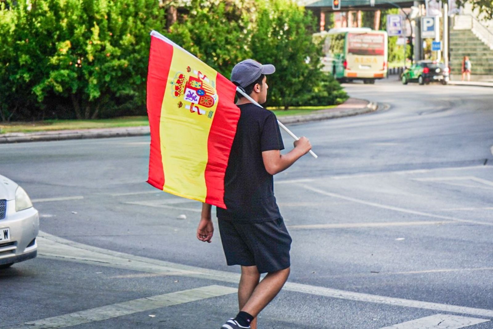 Así se vive en las calles de Granada la final de la Eurocopa