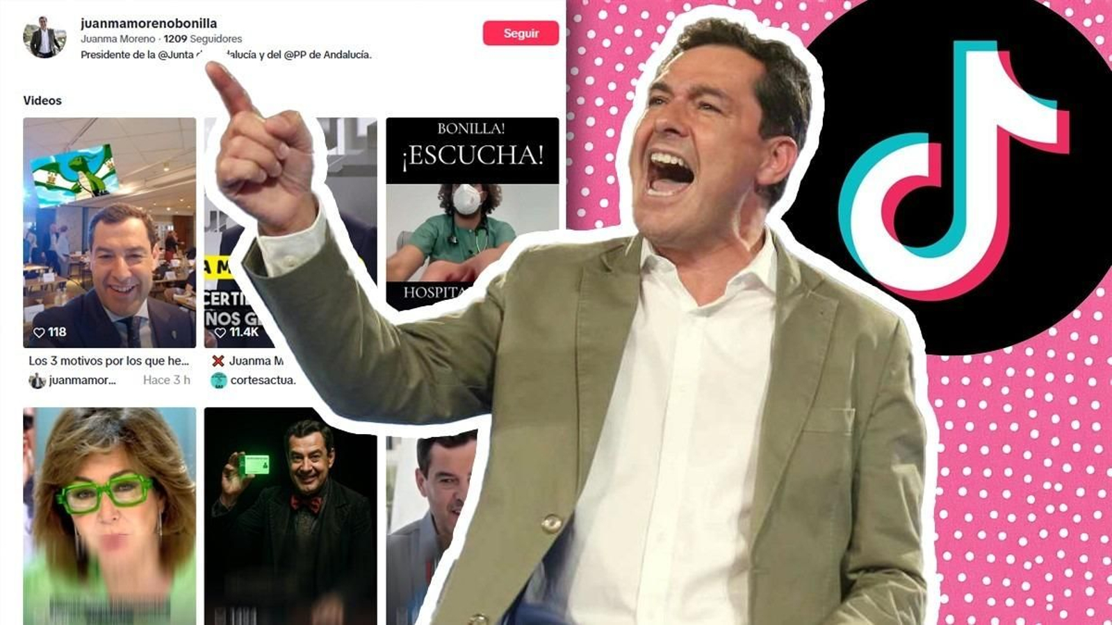 Juanma Moreno y Tik Tok.