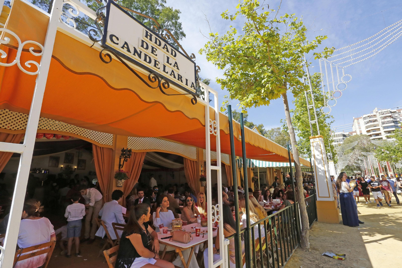 La caseta de la Candelaria, todo un clásico en la Feria del Caballo de Jerez