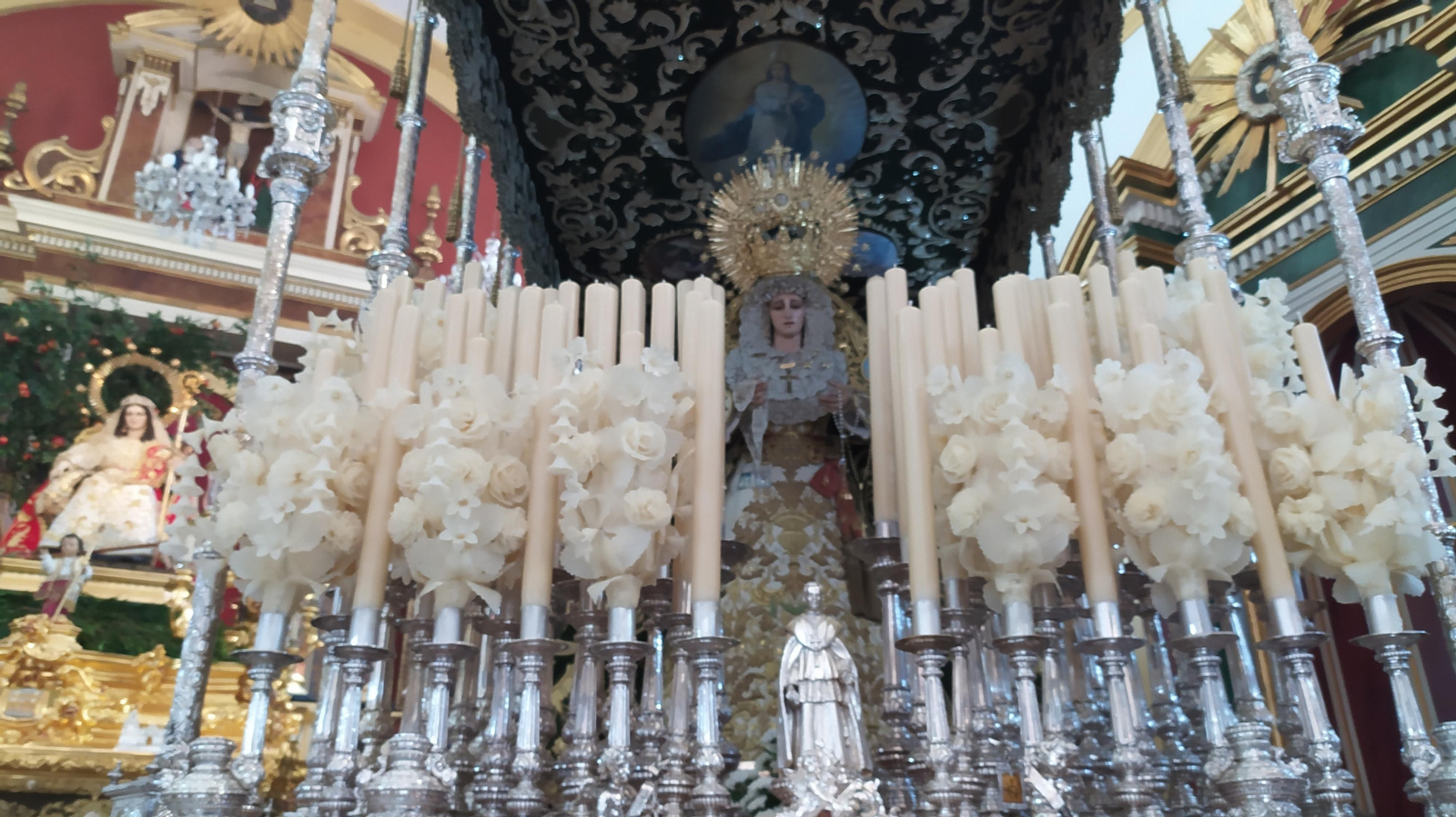 Las vísperas de la Magna Mariana de San Fernando en la iglesia de la Pastora