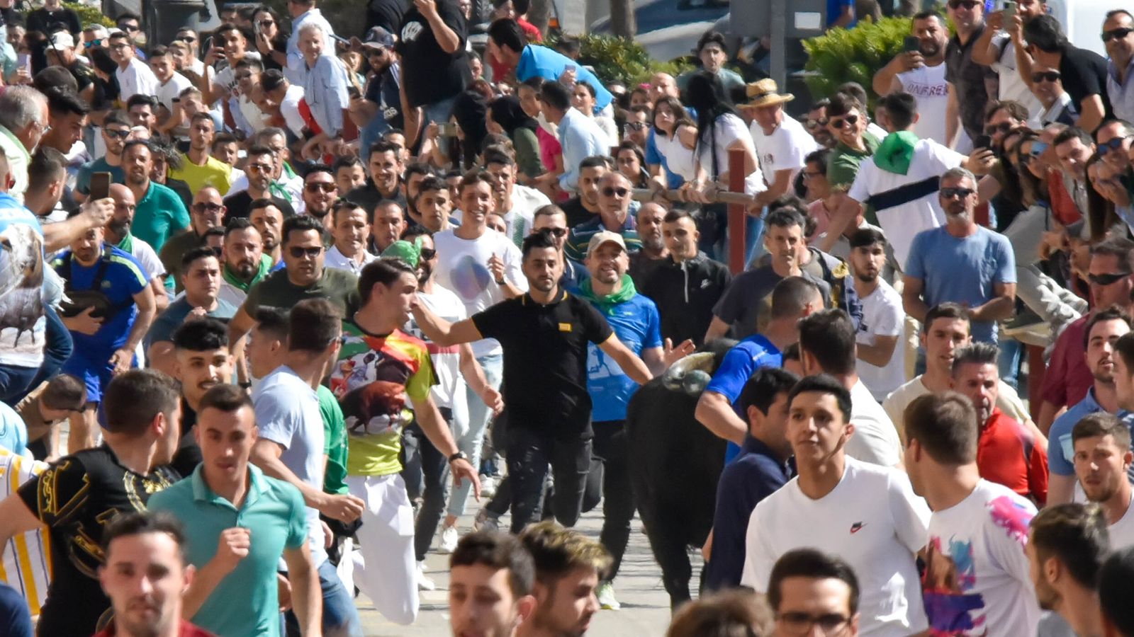 Fotos del encierro del sábado del Toro Embolao en Los Barrios