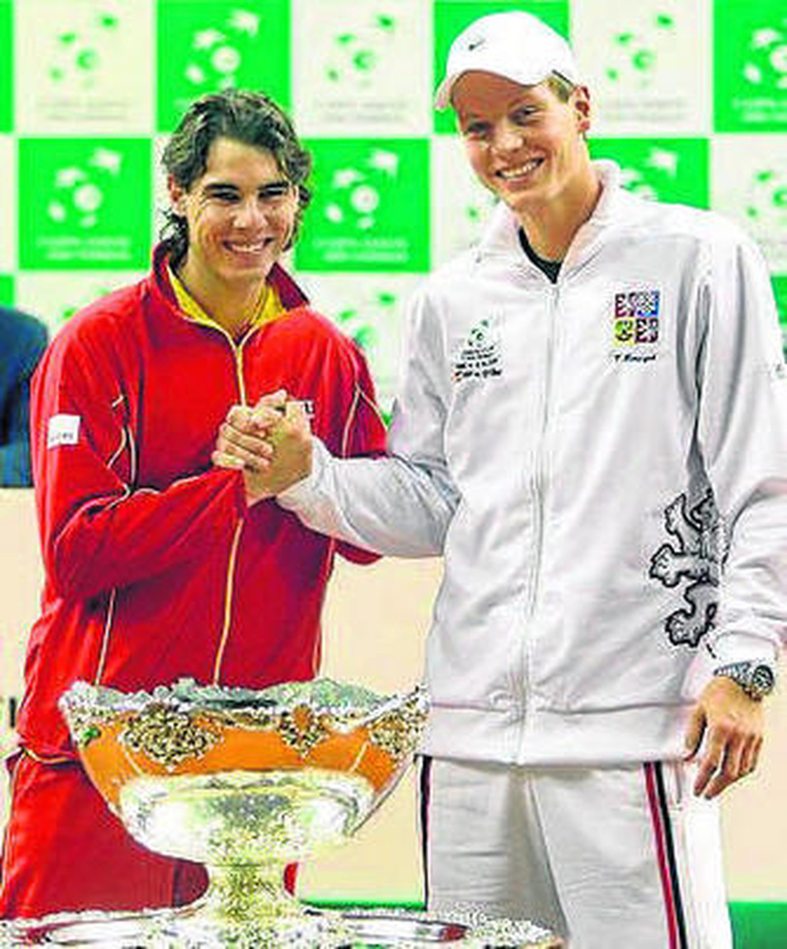 Nadal y Berdych, en 2009.