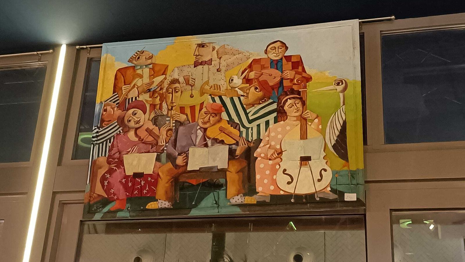 La particular visión de una banda de música por el pintor Vito Cano