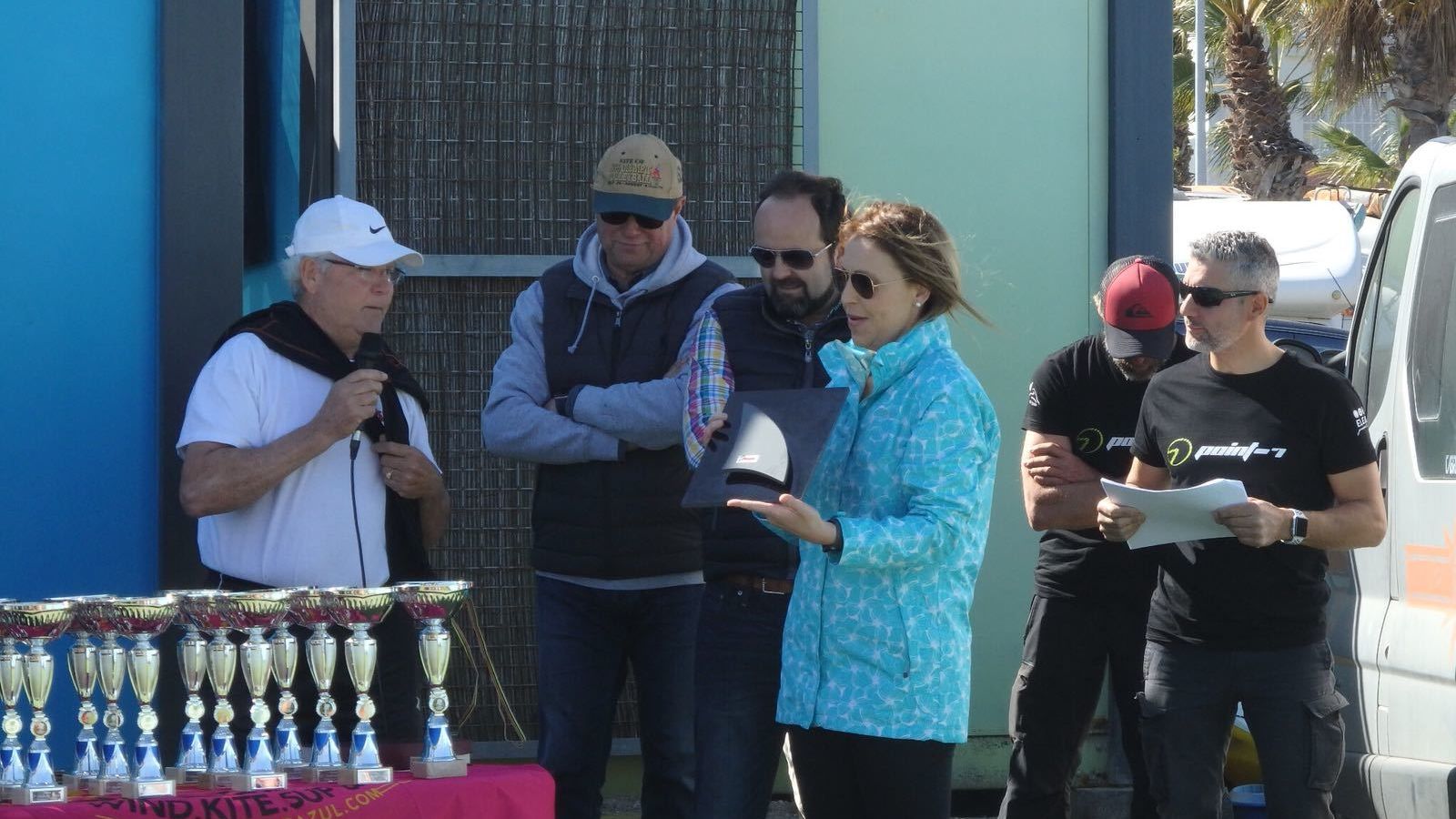 La concejala de deportes de El Ejido, María José Martín, presidió la entrega de trofeos