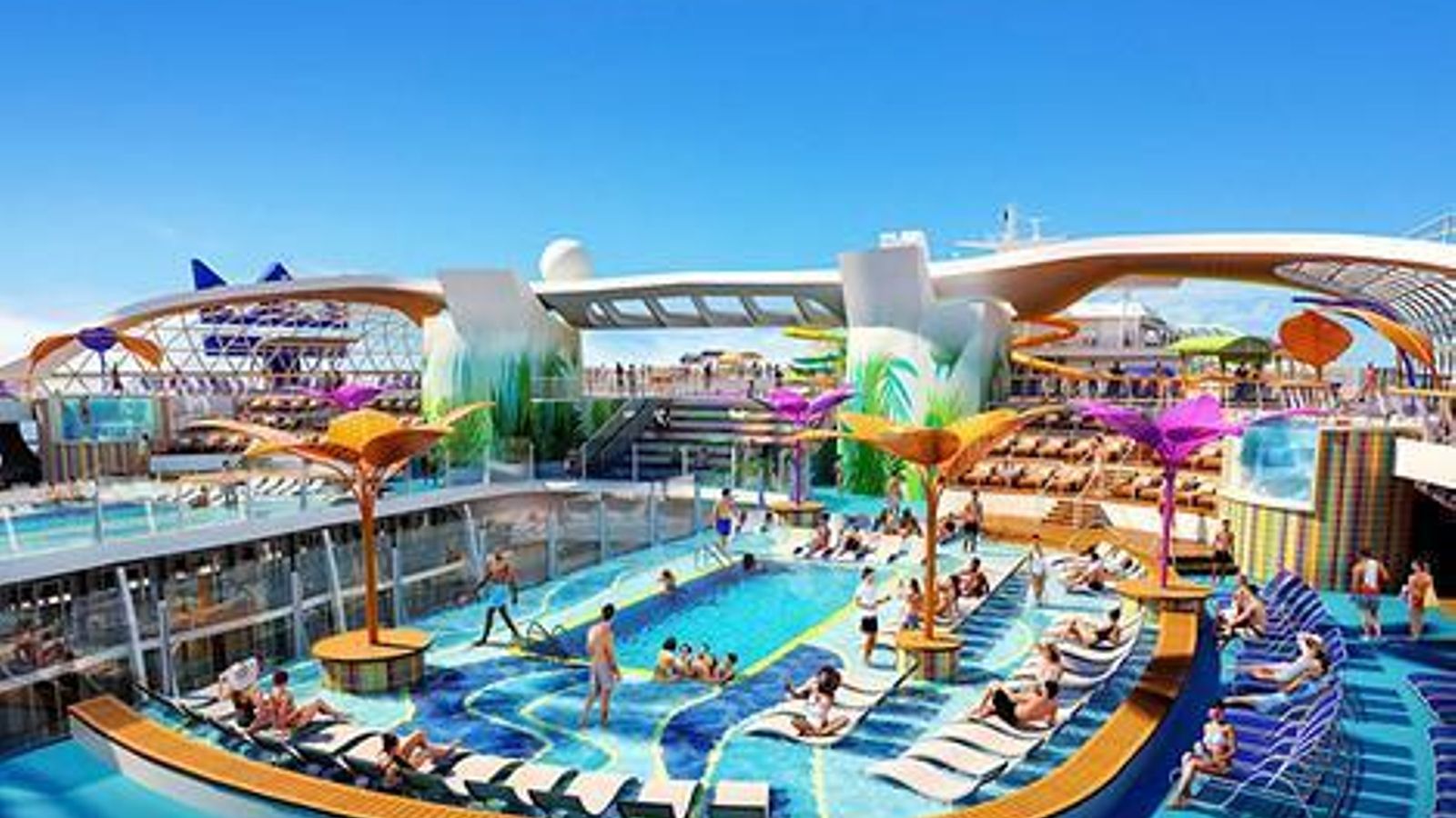 Una de las piscinas con las que cuenta el 'Wonder of the Seas'