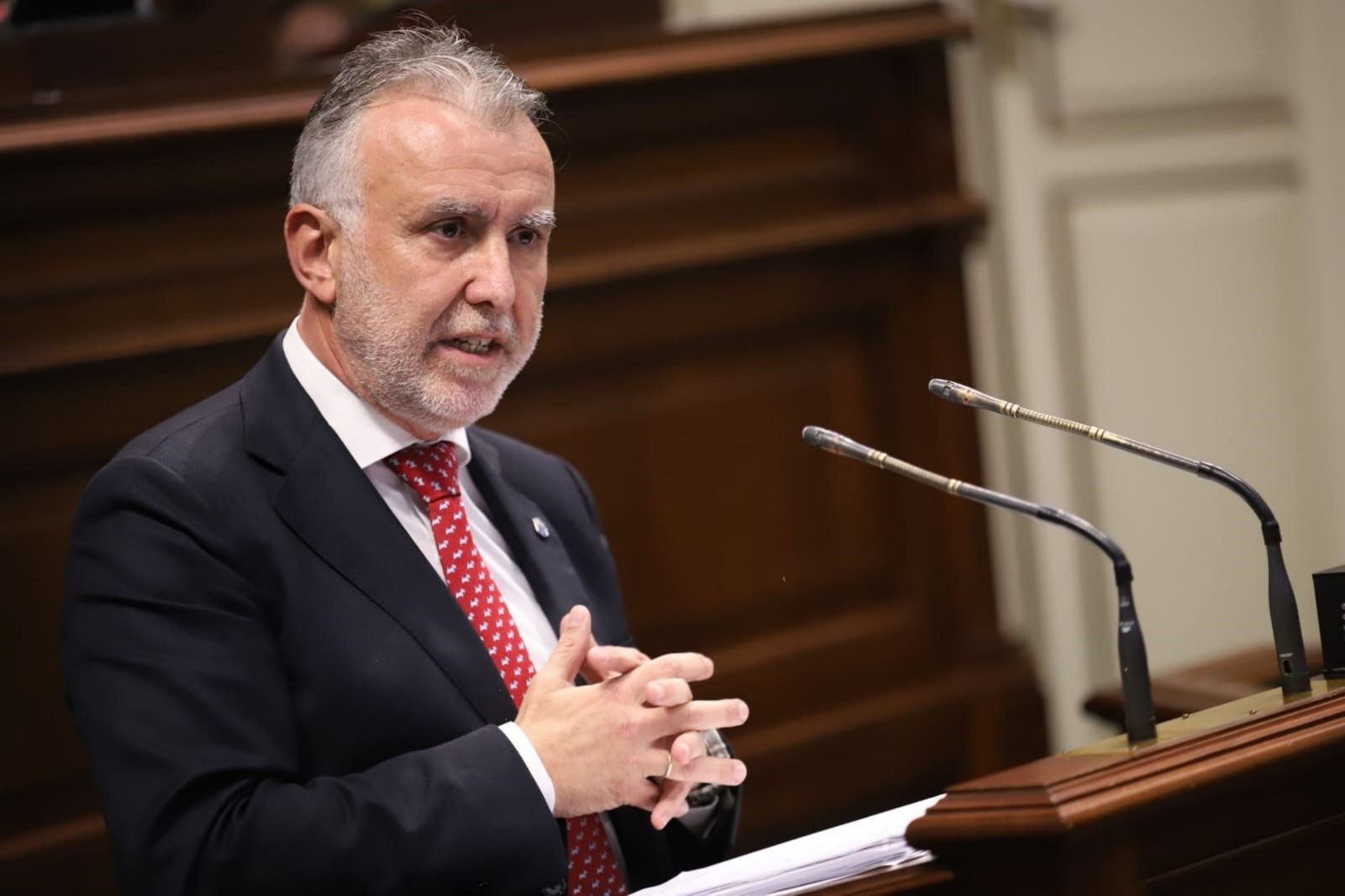 El presidente de Canarias, Ángel  Víctor Torres, el líder canario más valorado.