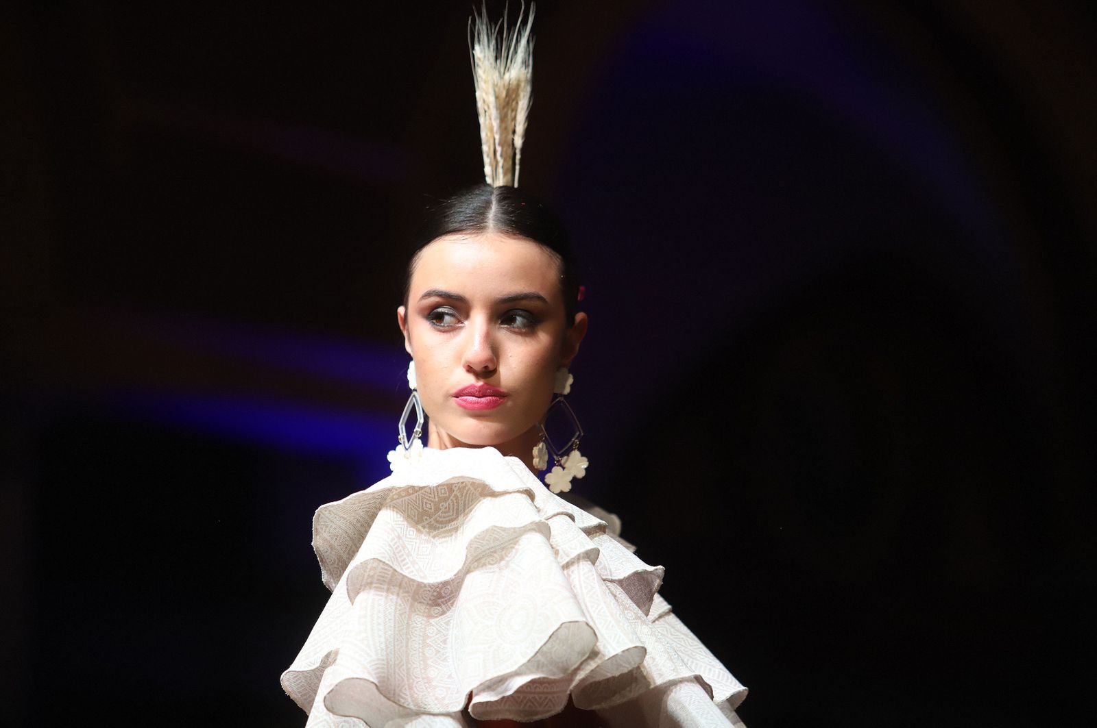Huelva Flamenca 2023. Imágenes de la pasarela de moda flamenca de la modista Adelina Infante