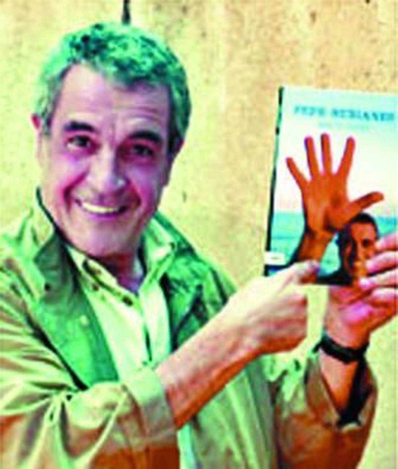Pepe Rubianes tras la presentación de su libro 'Me'n vaig' (Me voy).