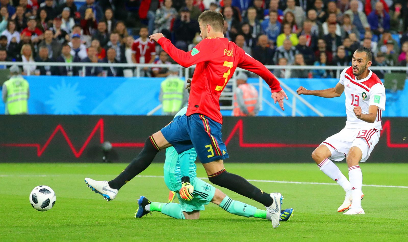 Las imágenes del España-Marruecos